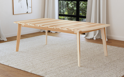 ESM-NT-6-30-0 Natural Hickory Leg Dining Table
