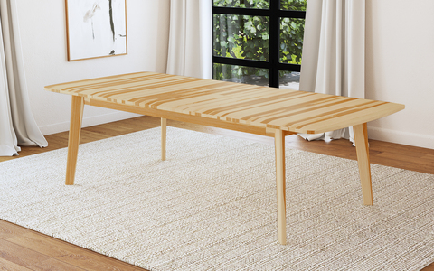 ESM-NT-6-30-0 Natural Hickory Leg Dining Table