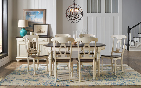 BRICO6310 42" x 52" Leg Dining Table w/ 2 - 12" Leaves