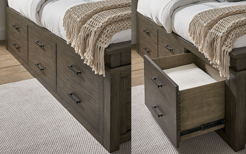 GLPGR5151 King Captain Bed