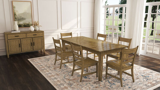 LEUTJ617L 38" x 84" Dining Table w/ 3 - Leaves