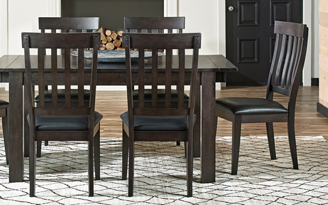 MRP-WG-2-65-K Slatback Side Chair with Uph. Seat - Warm Gray Finish