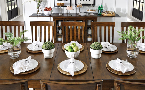 MRPRW6081 40" x 78" Trestle Table w/ Butterfly Leaves