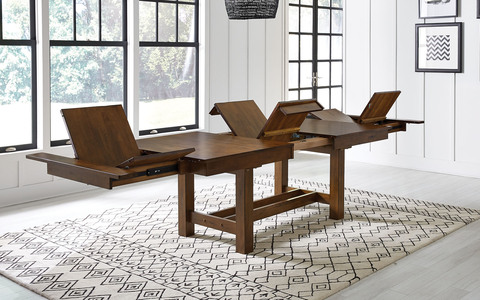 MRPRW6081 40" x 78" Trestle Table w/ Butterfly Leaves