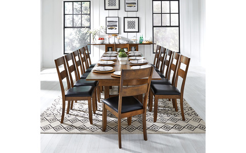 MRPRW6081 40" x 78" Trestle Table w/ Butterfly Leaves