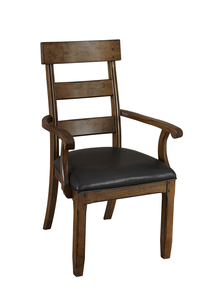 OZAMA226K Plank Upholstered Dining Arm Chair