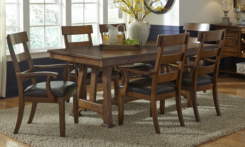 OZAMA226K Plank Upholstered Dining Arm Chair