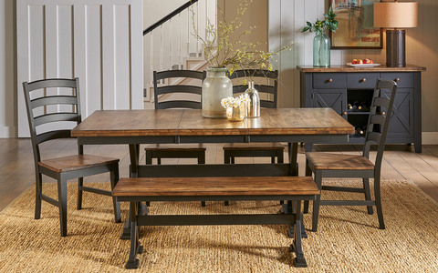 STOBL6300 Trestle Dining Table
