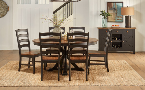 STOBL6250 Oval Extension Dining Table
