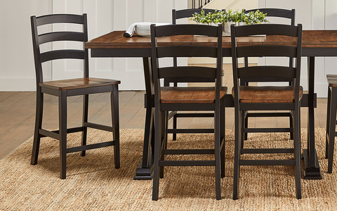 STOBL355K Ladderback Counter Stool