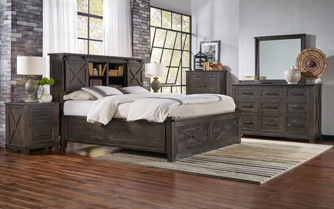 SUVCL5131 King Storage Bed with Footboard Bench