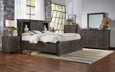 SUVCL5231 California King Storage Bed with Footboard Bench