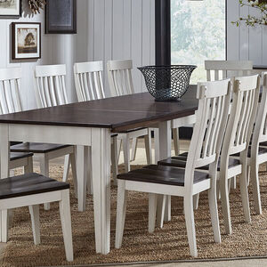 TOLCH617L 38 x 61" Leg Table with 3 - Leaves