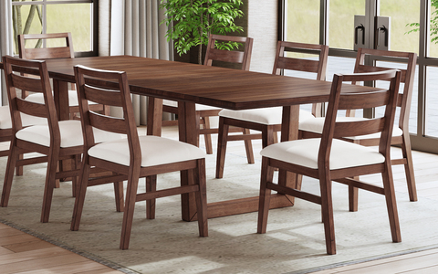 VOSSA255K Ladderback Dining Chair with Upholstered Seat