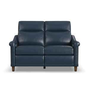 Leather reclining loveseat with nailhead trim Walla Walla