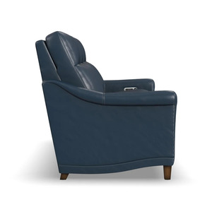 Classic style leather power sofa with extended footrest Walla Walla