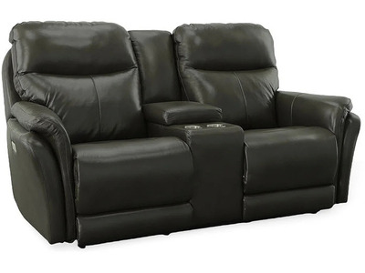 72585B Power Headrest/Lumbar Reclining Loveseat with Consol