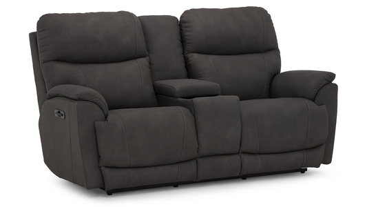 72985X Power Reclining Console Loveseat with Power Headrest/Lumbar & Wireless Remote