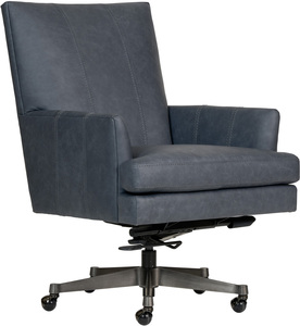 A18-3681 Adler Executive Desk Chair - Venetian Blue Leather
