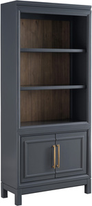 3014-332 Alexander Door Bookcase - Midnight Finish