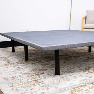 X-Plat Gray Upholstered Mattress Foundation