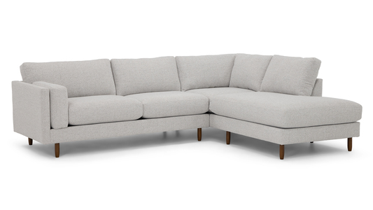 600-20L--38R 2 Piece Bumper Chaise Sectional