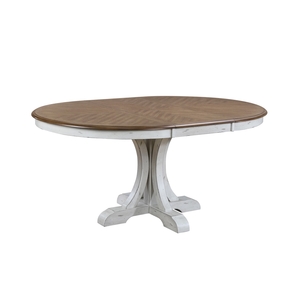 DH44866N 66In Pedestal Table W/18In Leaf