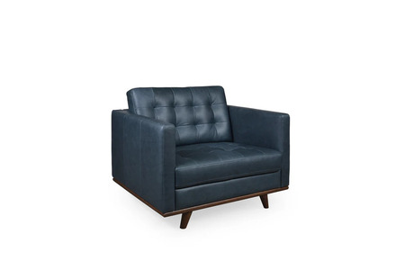 Edison Chair - Blue Leather