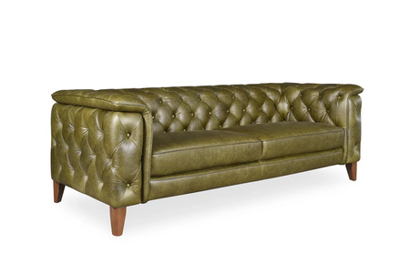 Laurelwood Sofa - Green Leather