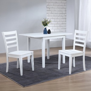 DBC13046P-DBC1550SP Bay City 3 Piece Dining Set - White