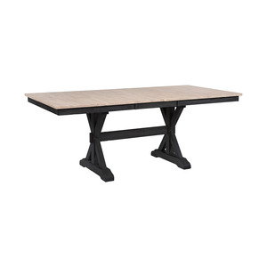 DBA13878NE Brookhaven 78" Trestle Table with 18" Butterfly Leaf