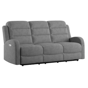 U7210-41-03 Power Sofa W/2 Power Headrest - Grey
