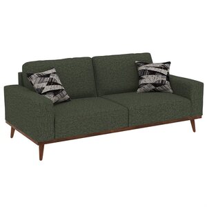 U3594-00-08 Stationary Sofa w/ Wood Base - Olive