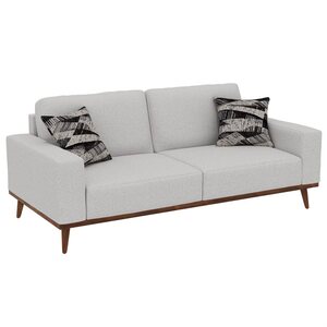 U3594-00-09 Stationary Sofa w/ Wood Base - White