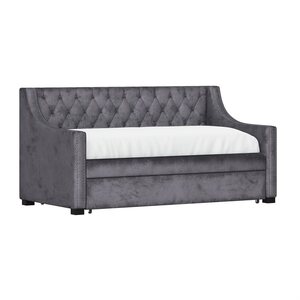 6525-DB-3A-K Complete Daybed with Trundle - Charcoal