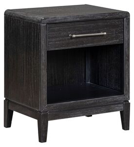 I3365-451 Ambrose 1 Drawer Nightstand - Obsidian Mist Finish