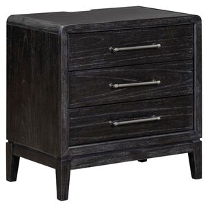 I3365-450 Ambrose 3 Drawer Nightstand - Obsidian Mist Finish