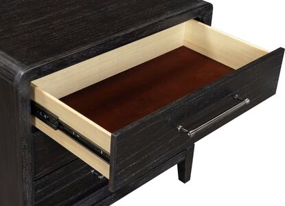 I3365-450 Ambrose 3 Drawer Nightstand - Obsidian Mist Finish