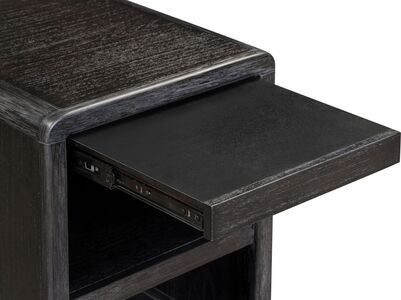 I3365-9130 Ambrose Chairside Table - Obsidian Mist Finish