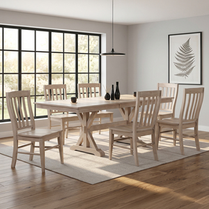 Brookhaven 7 Piece Dining Set with 6 Rake Back Chairs