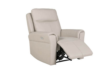 Rus-351-ST 1 Seater Electric Recliner - Stone Leather