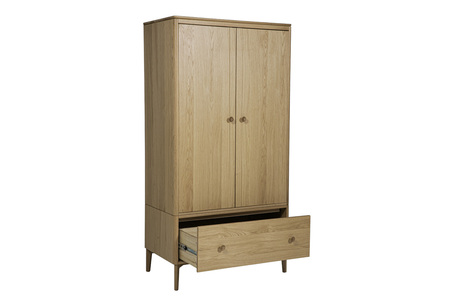 Had-422-NA Wardrobe - 2 door - Oak Natural