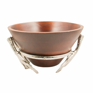 TL5700 Bowl With Antler Stand Nickel