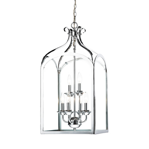 SEN0650 6 Light Pendant Polished Chrome