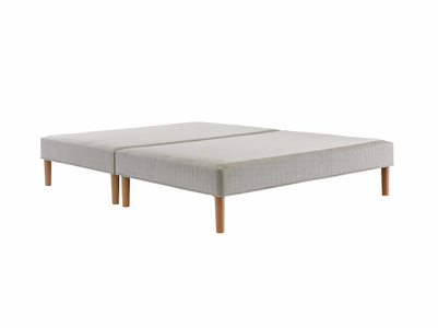 RI Leg Divan - Fixed Leg 6" Beech Round (H 14", Frame 8")