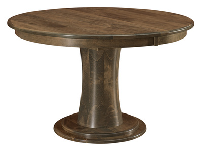 Single Pedestal Table - 1-18" BF Leaf, 48x48