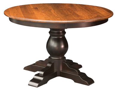 Single Pedestal Table - Solid Top, 60x60