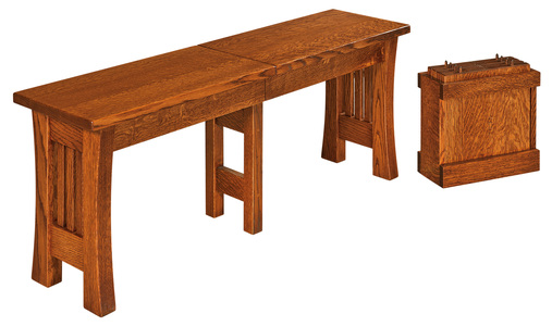 Bench - 2-12" Leaves, 12½ x 72