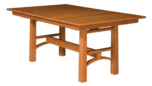 Trestle Table - 2-12" Leaves, 48x60