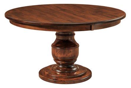 Single Pedestal Table - Solid Top, 60x60